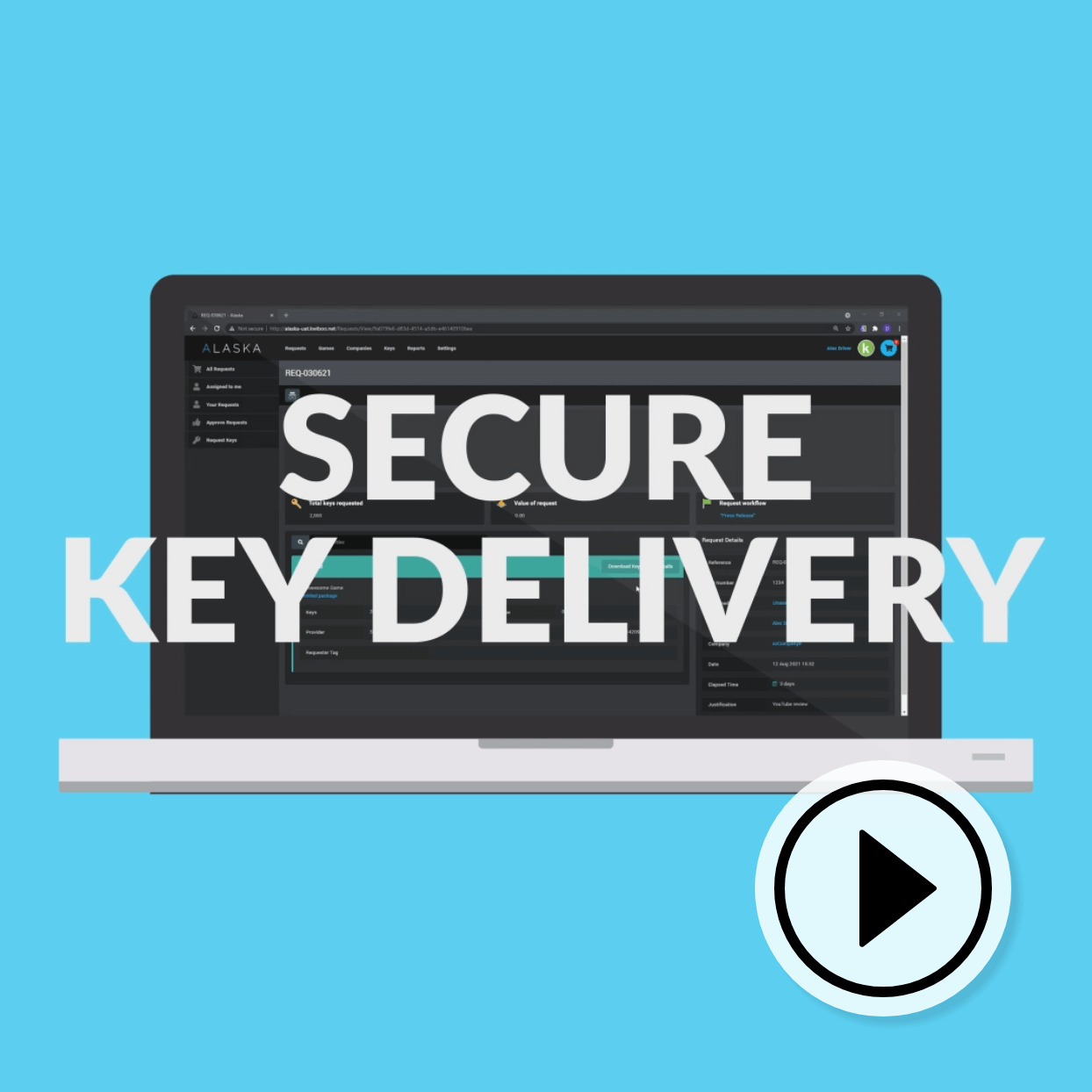 Secure key delivery in Alaska