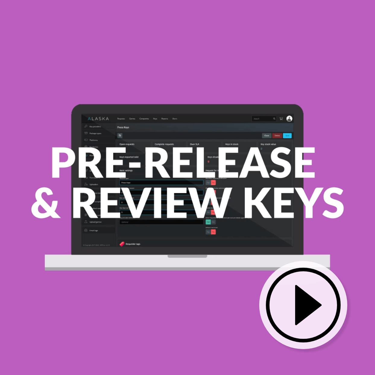 Pre-release keys in Alaska